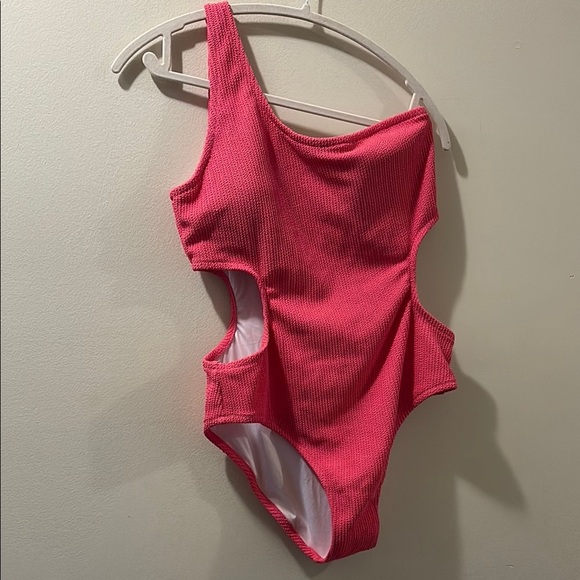 Pink by Victoria Secret One Piece Swimsuit - size XL - one shoulder - cut outs - Picture 1 of 7
